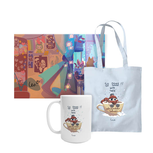 'december blues' gift bundle